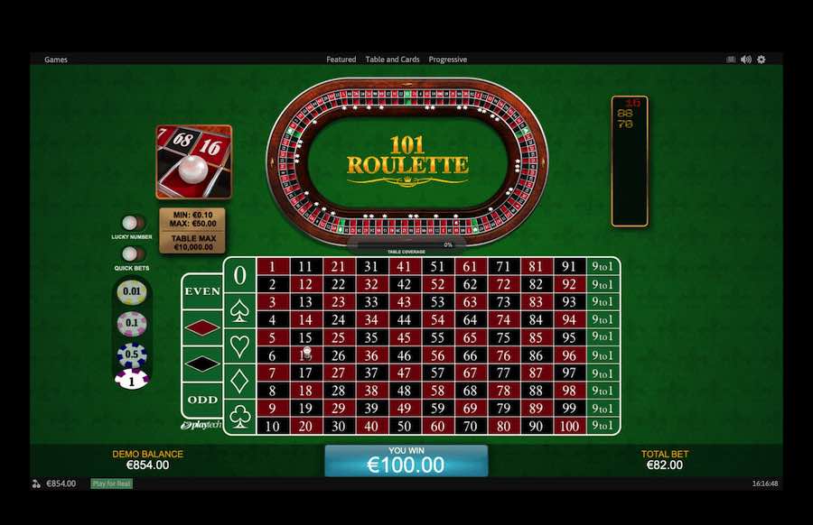 101 Roulette Gameplay