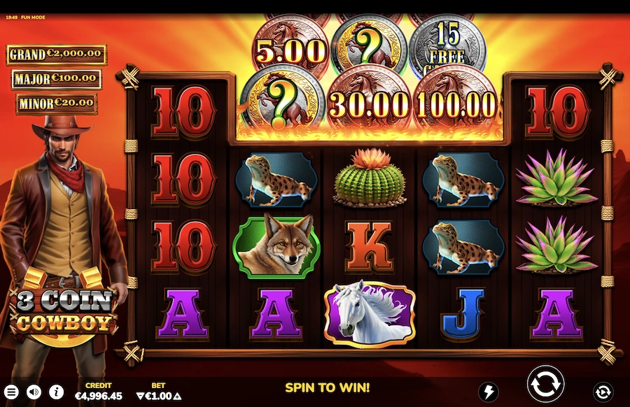 3 Coin Cowboy Slot Atomic Slot Lab