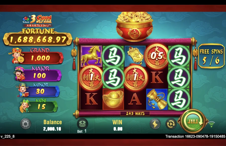 3 Coin Wild Horse Slot