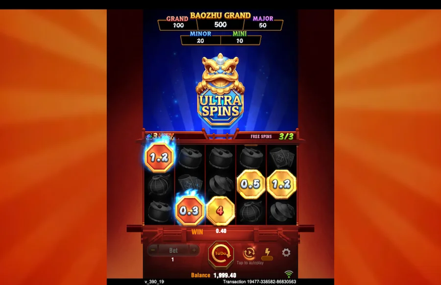 3 Lucky Baozhu Slot TaDa Gaming