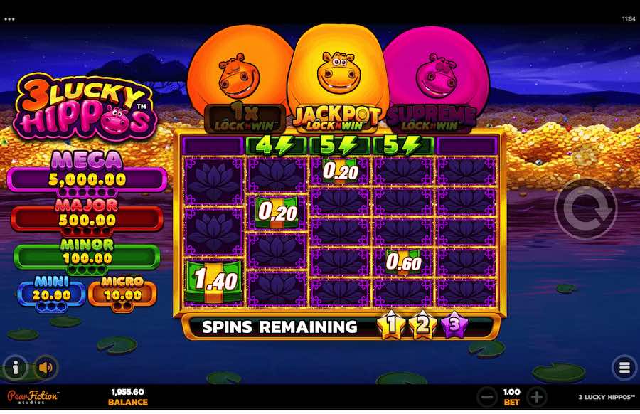 3 Lucky Hippos Bonus Feature
