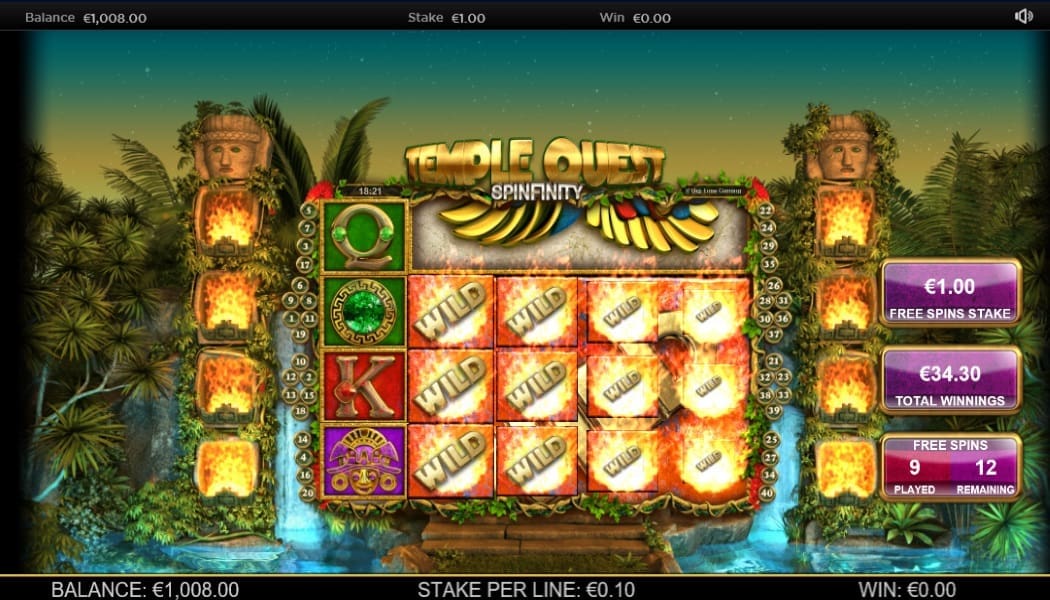 Temple Quest Spinfinity BTG
