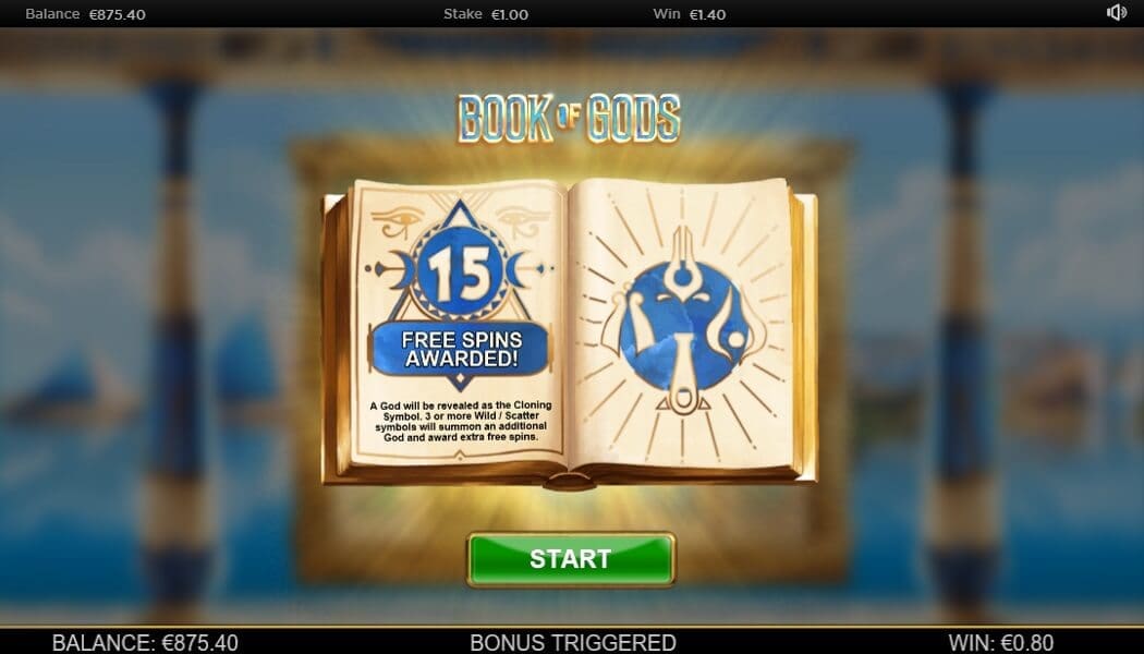 15 Putaran Gratis Diberikan Untuk 3 Pemicu Pencar Di Book Of Gods