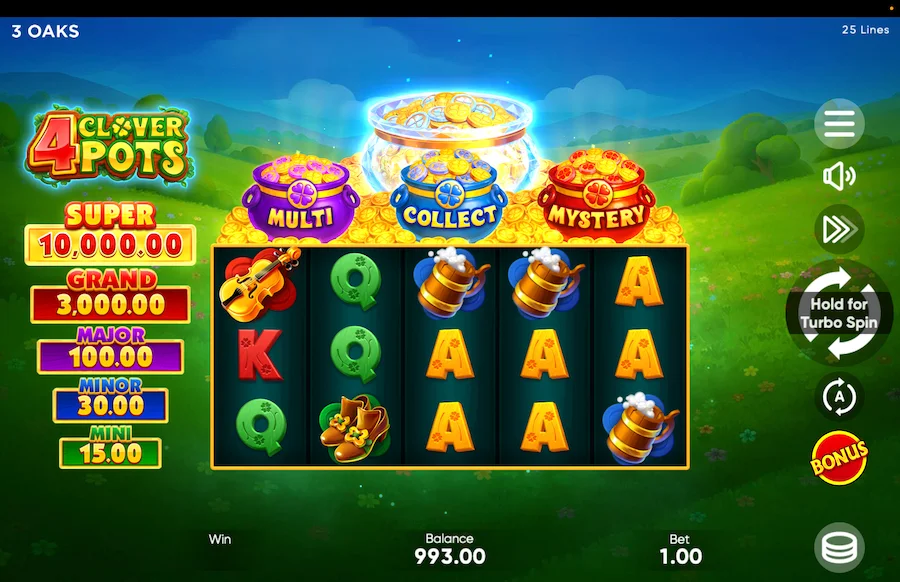 4 Clover Pots Gameplay