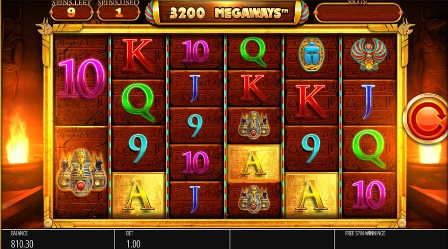 3 Aces Landing To Initiate A Reel Expansion On Legacy Of Ra Megaways™ Slot