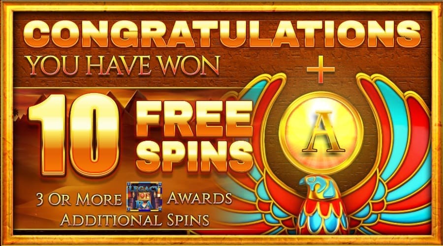 10 Free Spins Awarded For A 3 Trigger Scatter On Legacy Of Ra Megaways™ With An Ace Awarded As A Bonus Symbol