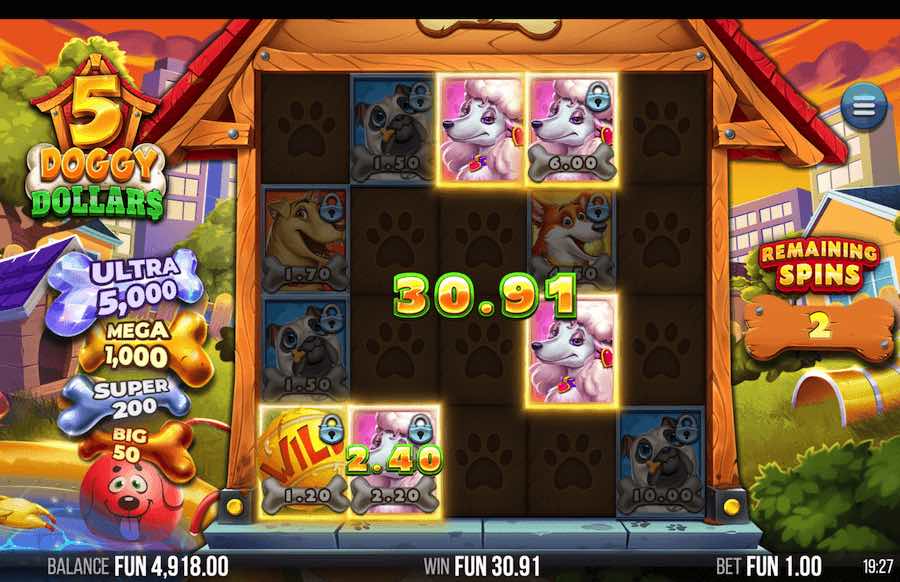 5 Doggy Dollars Slot Bonus Feature