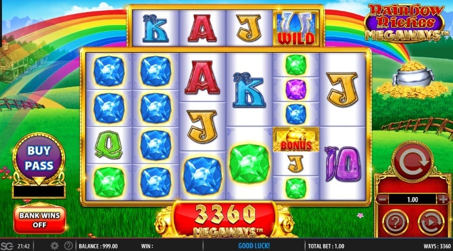 Winning Combinations Rainbow Riches Megaways™ Will Lead To A Reel Cascade