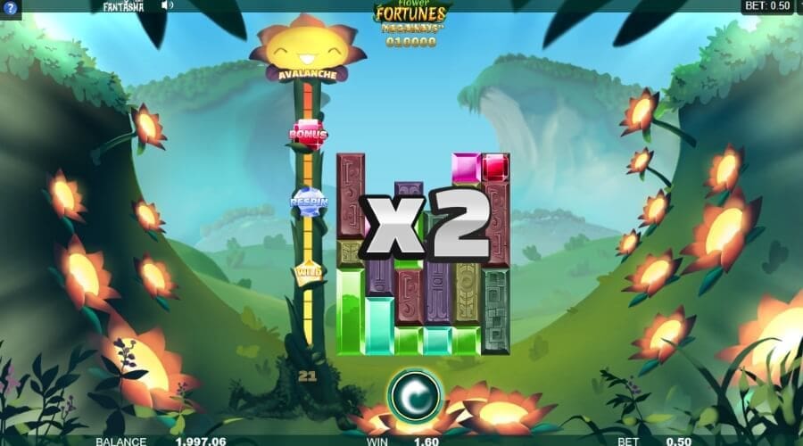 Level 5 On Flower Fortunes Megaways™ Unlocks The Avalanche Feature