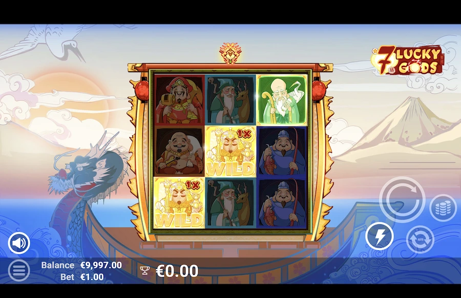 7 Lucky Gods Slot AvatarUX