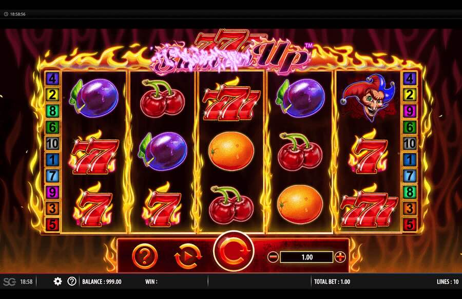 777 Burn Em' Up Slot Base Game