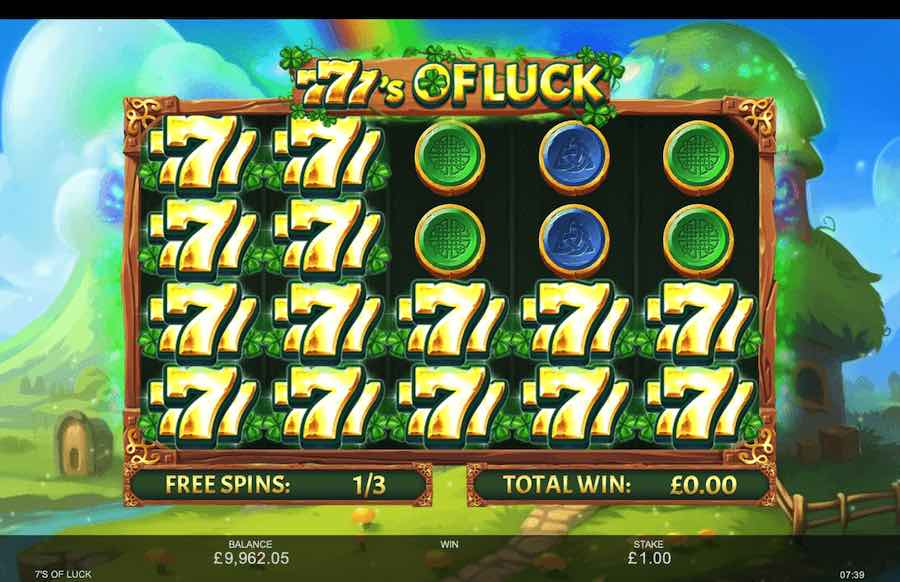 7's Of Luck Free Spins Feature