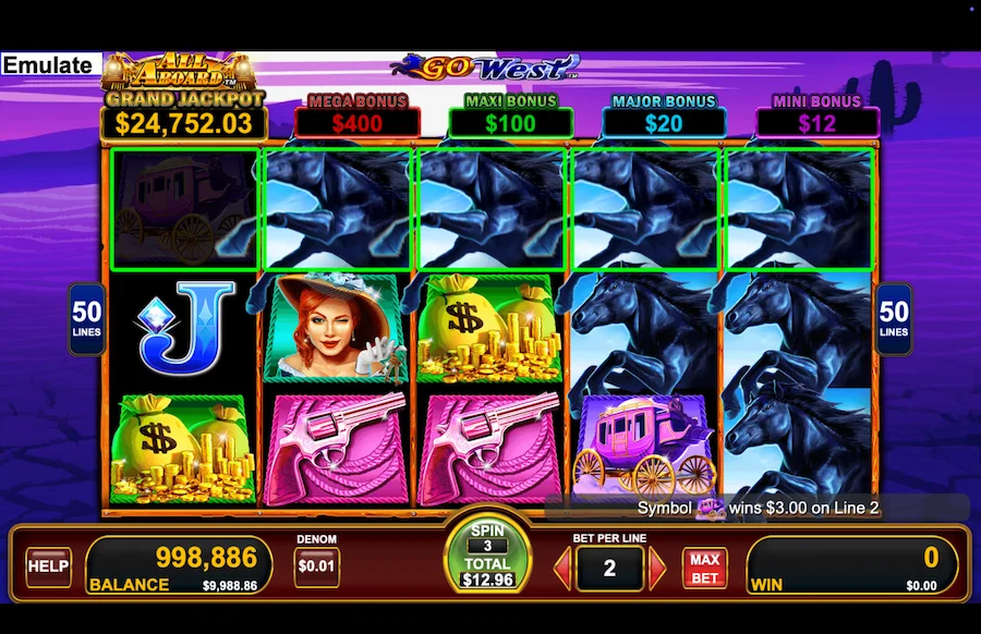 All Aboard Go West Slot Konami Gaming