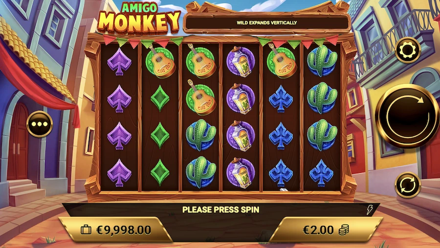 Amigo Monkey slot base game