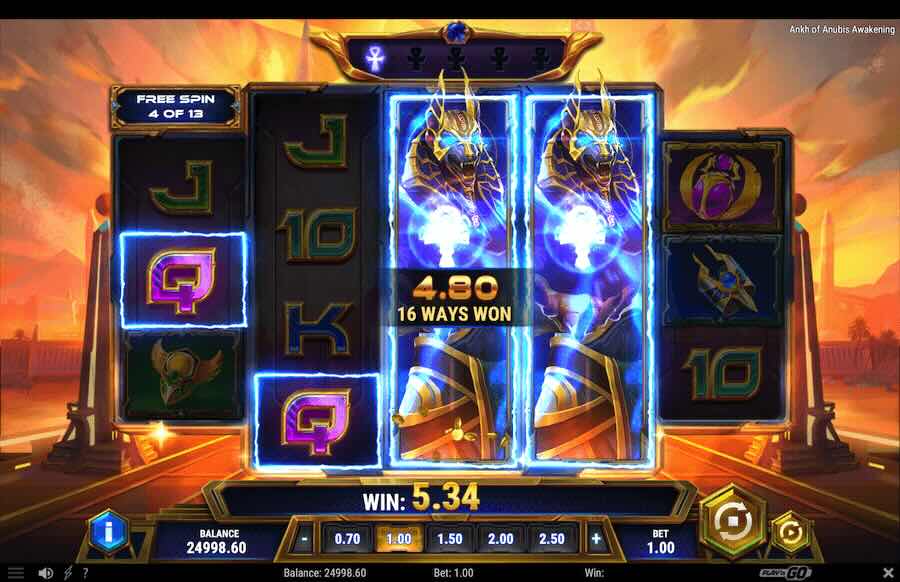 Ankh Of Anubis Awakening Slot Free Spins Feature