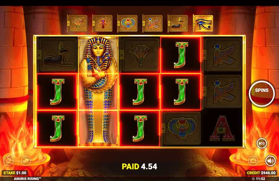 Anubis Rising Slot Free Spins Feature