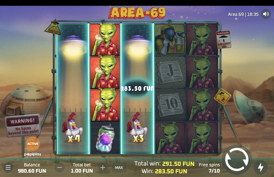 Area 69 Slot Popiplay