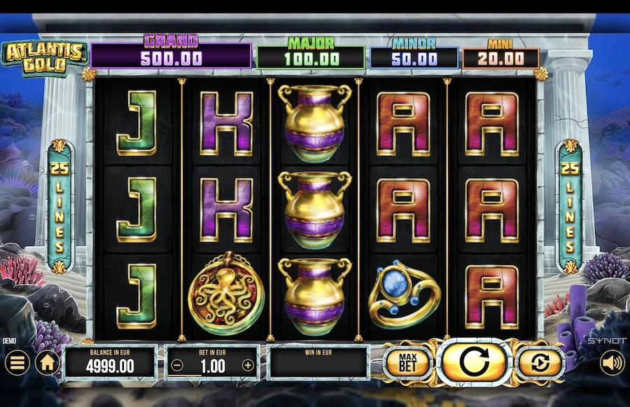 Atlantis Gold slot Synot Games