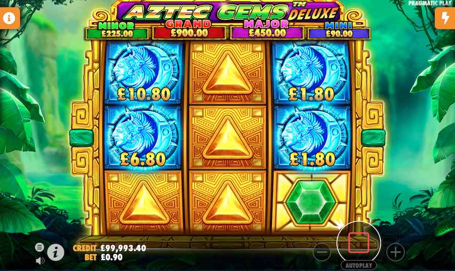 4 Or More Cash Value Symbols Landing Anywhere In View Will Trigger The Cash Respin Feature On Aztec Gems Deluxe