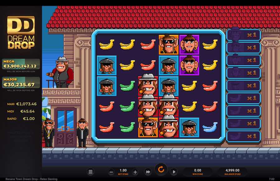 Banana Town Dream Drop Slot Base Game