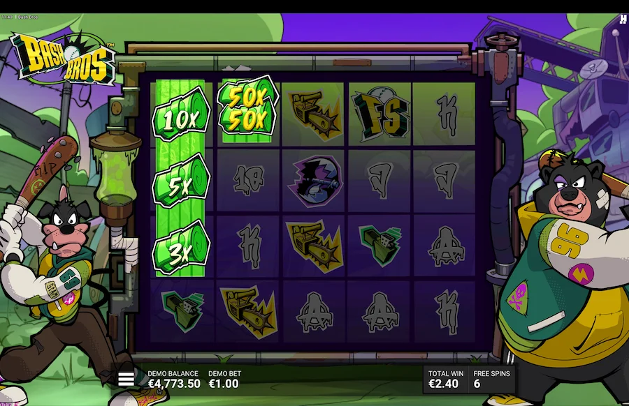 Bash Bros Slot Hacksaw Gaming