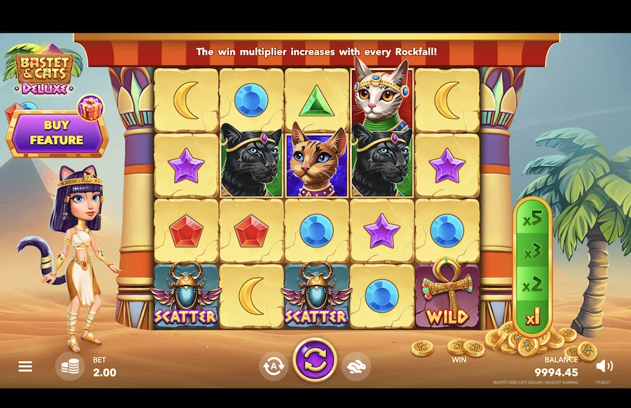 Bastet & Cats Deluxe slot Mascot Gaming