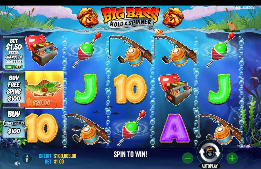 Big Bass Bonanza Hold And Spinner Slot Base Game