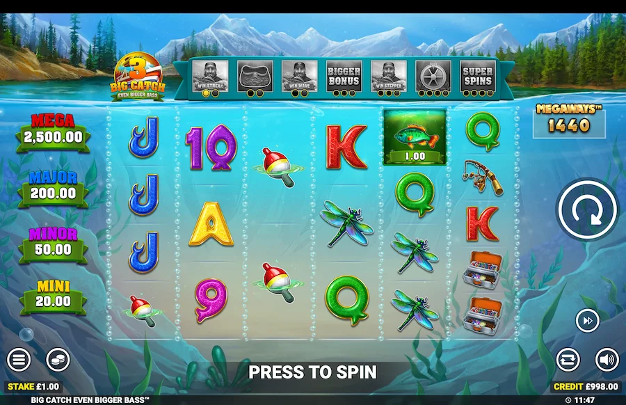 Big Catch Even Bigger Bass 3 Slot Blueprint Gaming