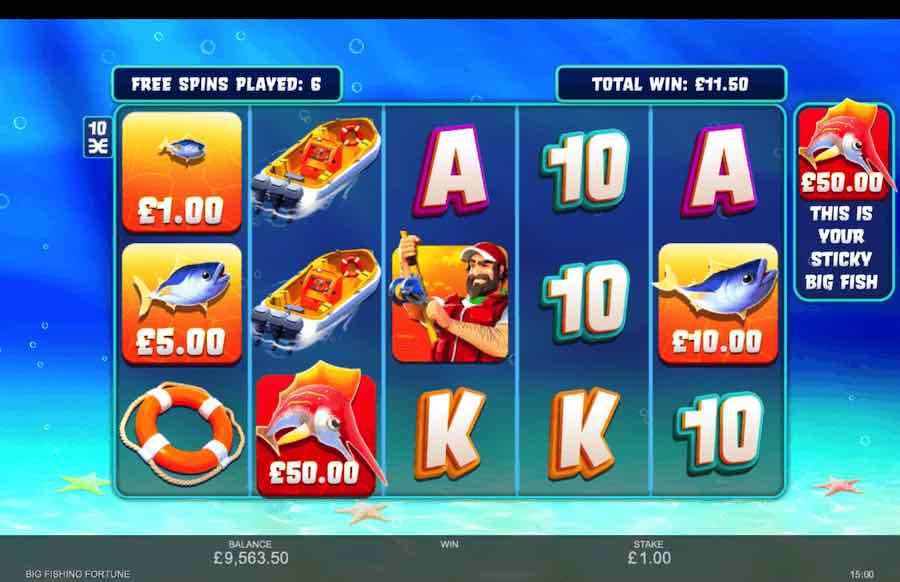 Big Fishing Fortune Free Spins Feature
