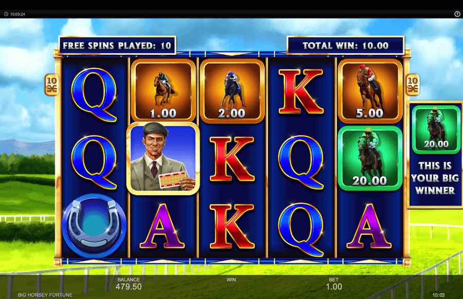 Big Horsey Fortune Slot Free Spins Feature 