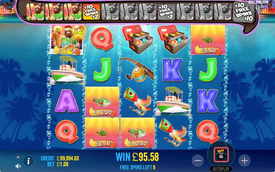 Bigger Bass Bonanza slot free spins feature