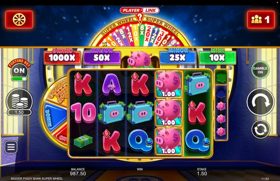 Bigger Piggy Bank Superwheel Gameplay