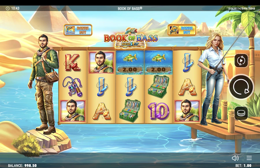 Book of Bass slot base game