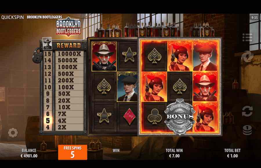 Brooklyn Bootleggers Slot Free Spins Feature