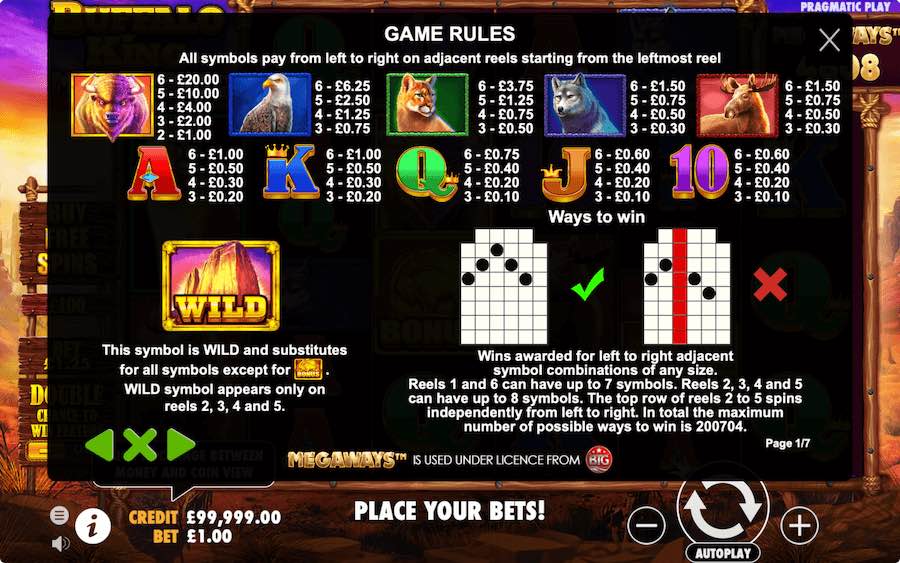 Buffalo King Megaways Pragmatic Play