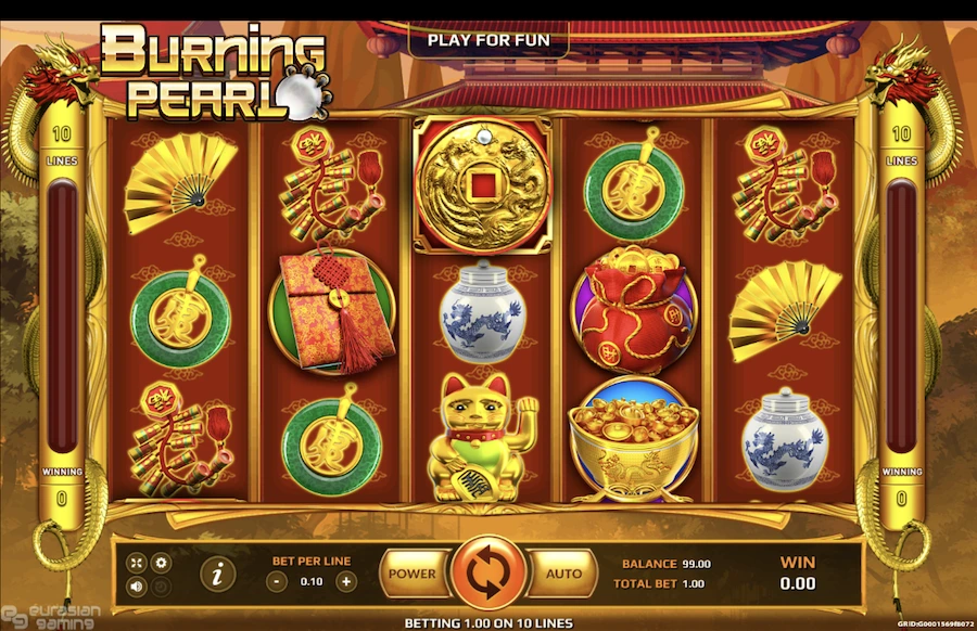 Burning Pearl slot base game