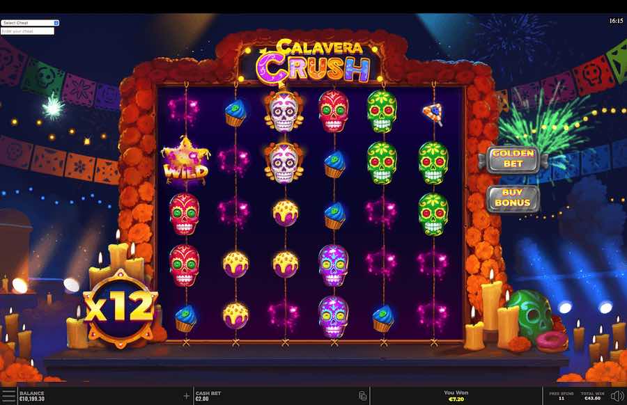 Land 4 Or More Scatter Symbols To Trigger The Free Spins Feature On Calavera Crush Video Slot