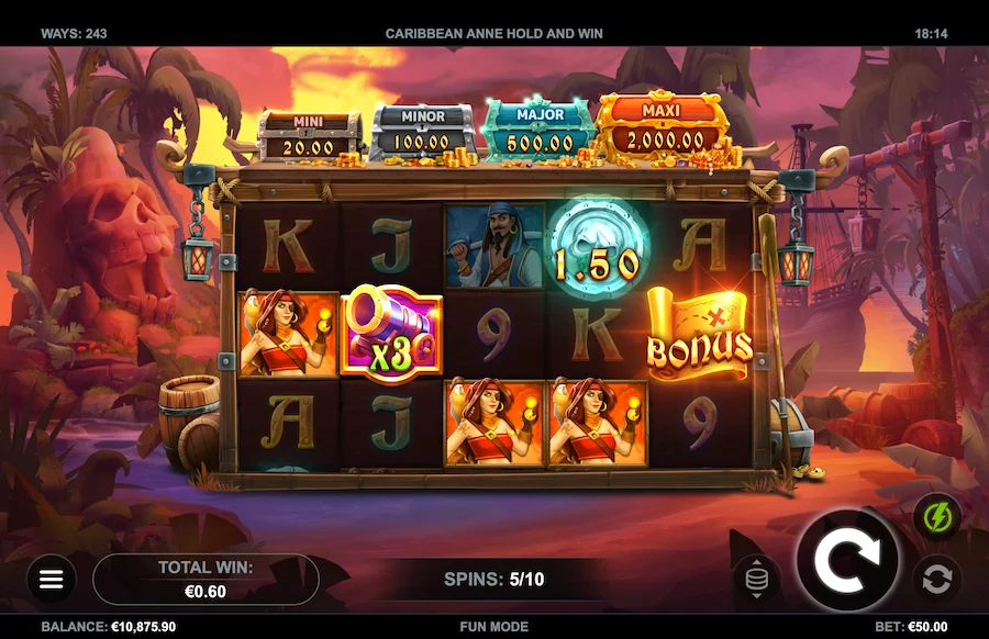 Caribbean Anne Hold And Win Slot Kalamba Games