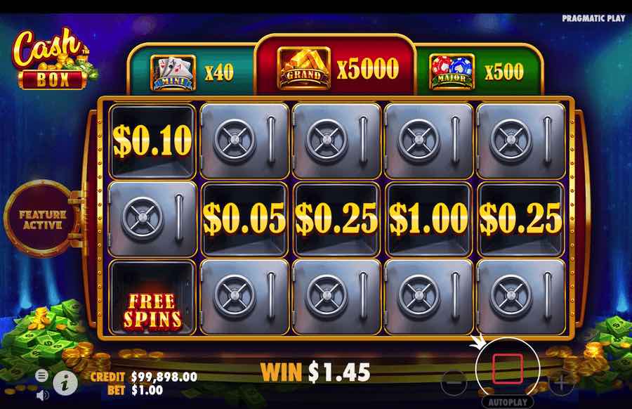 Cash Box Slot Free Spins Feature