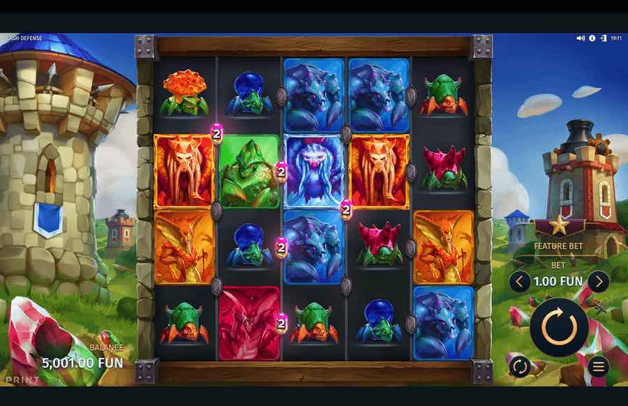 Cash Defense Slot Base Game
