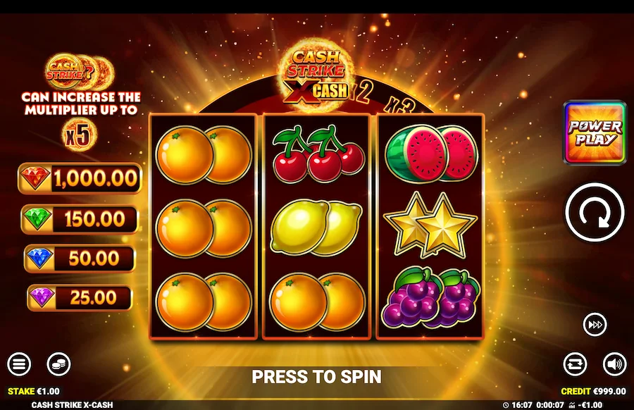 Cash Strike X Cash Slot Blueprint Gaming