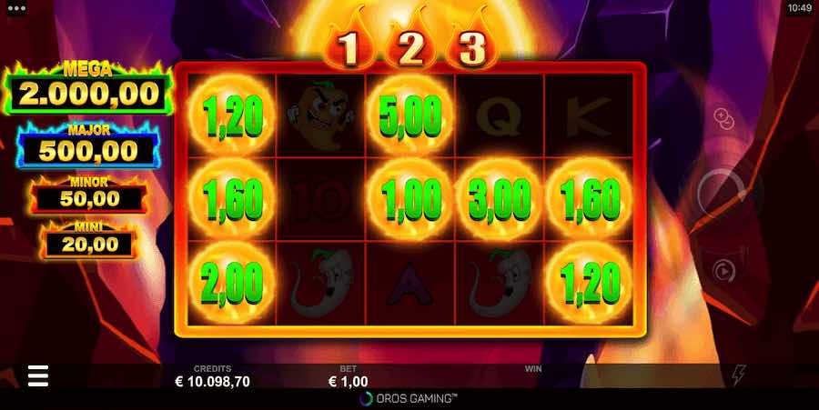 There Are Two Bonus Features That Can Be Triggered Whilst Playing The Chilli Inferno Video Slot