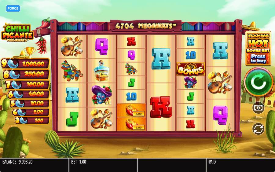 Play With 6 Reels, 117,649 Paylines, And Win Up To 50,000x Your Bet In Blueprint Gaming's Chilli Picante Megaways Online Slot