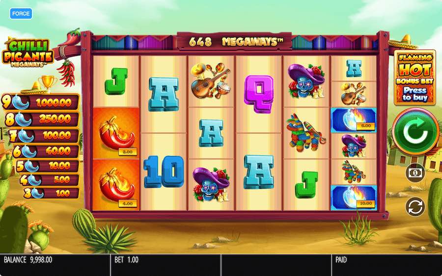 Players Can Enjoy A Spicy Mexican Theme On Chilli Picante Megaways Slot