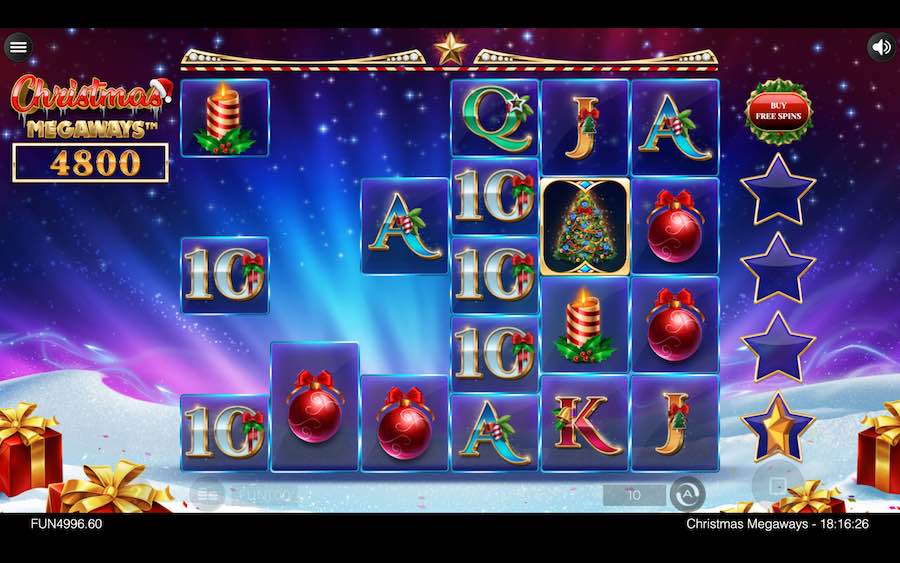 The Cascading Reels Mechanic Is Active In Both The Base Game And The Free Spins Feature On Christmas Megaways Slot