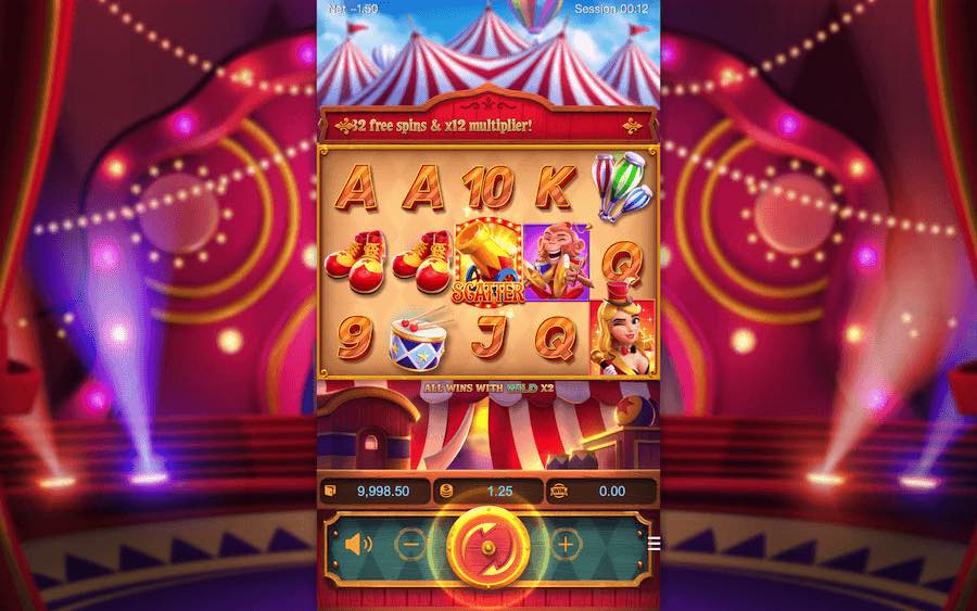 Play With 5 Reels, 25 Paylines, And Win Up To 2,500x Your Bet In Pg Soft's Circus Delight Online Slot