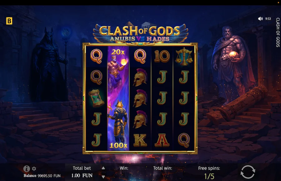 Clash Of Gods Anubis Vs Hades Gameplay