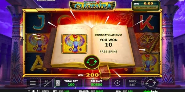 A Symbol Will Be Randomly Selected As Your Expanding Symbol For The Bonus On Book Of Cleopatra Slot