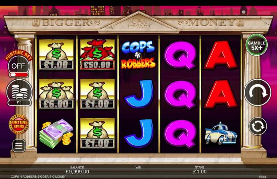 Cops N Robbers Bigger Big Money Slot Base Game