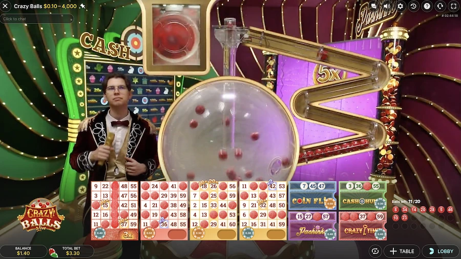 Crazy Balls Live Evolution Gaming